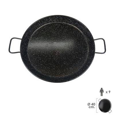 PAELLERA VALENCIANA ESMALTADA 9 PERSONAS/ 40 CM