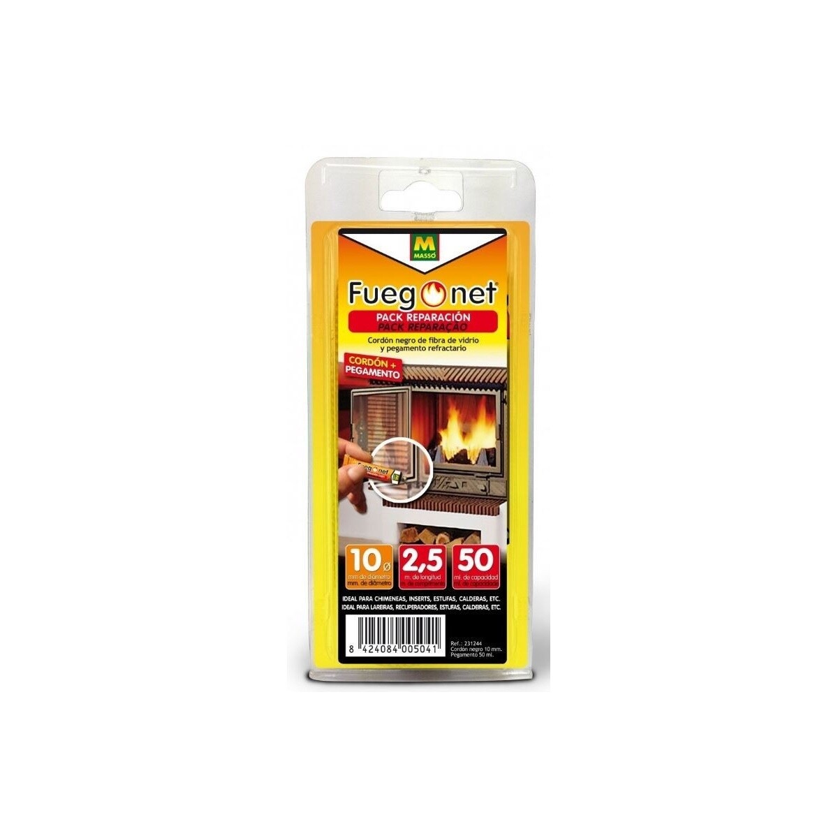 CORDON 10MM + COLA REFRACTARIA 50ML