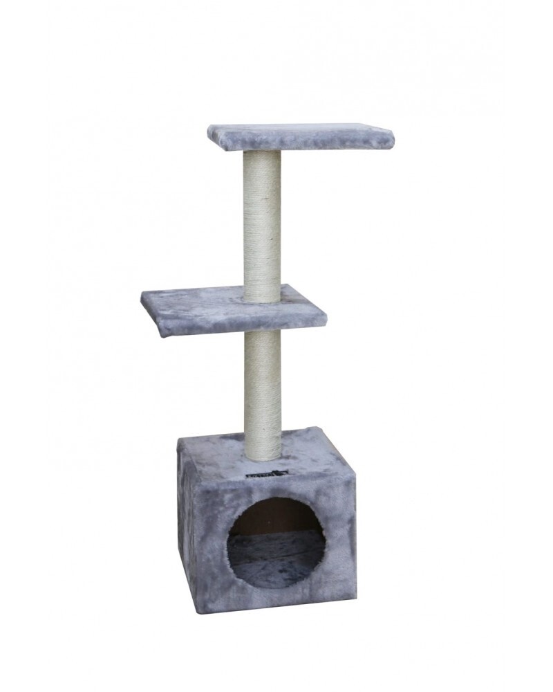 Rascador Building 30 x 30 x 89cm Gris Claro