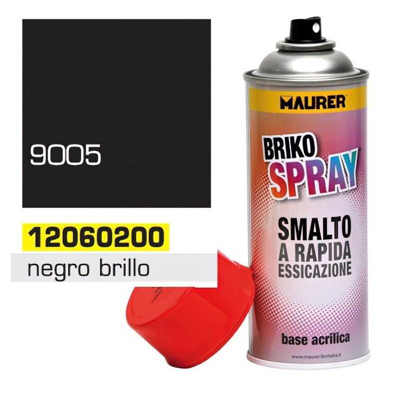 SPRAY PINTURA NEGRO BRILLO PROFUNDO 400 ML.