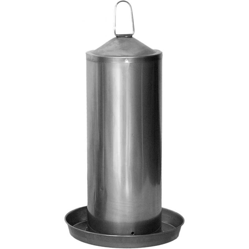 BEBEDERO PARA AVES EN ACERO INOXIDABLE, capacidad: 5 L