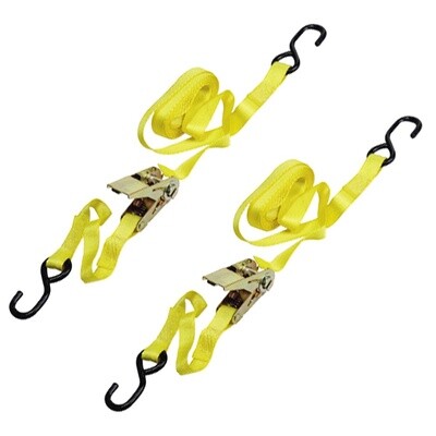 CINTA DE AMARRE CON RATCHET 25 MM. X 4,5 METROS (BLISTER 2 PIEZAS)