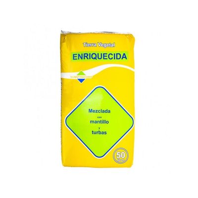 SACO DE TIERRA ENRIQUECIDA (MANTILLO Y TURBA)Y 50 L