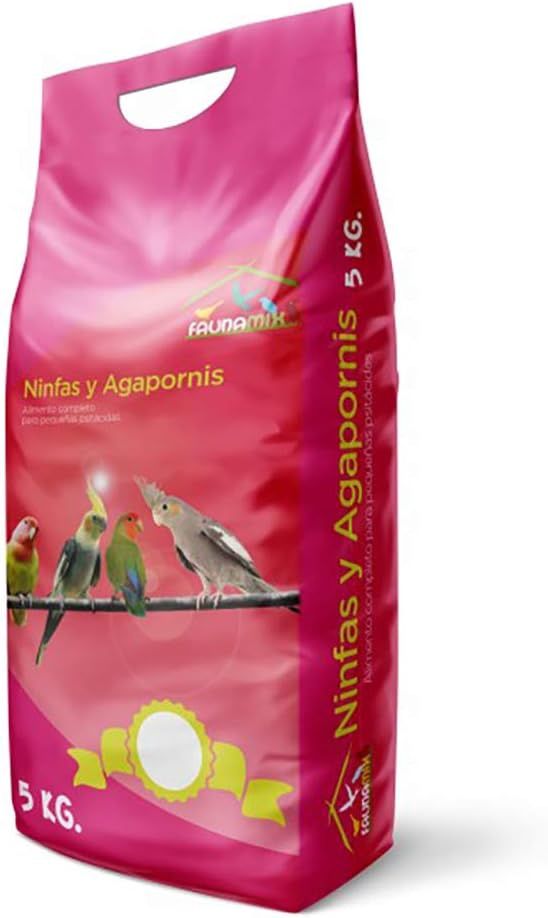 ALIMENTO NINFAS Y AGAPORNIS NATURAL 5KG