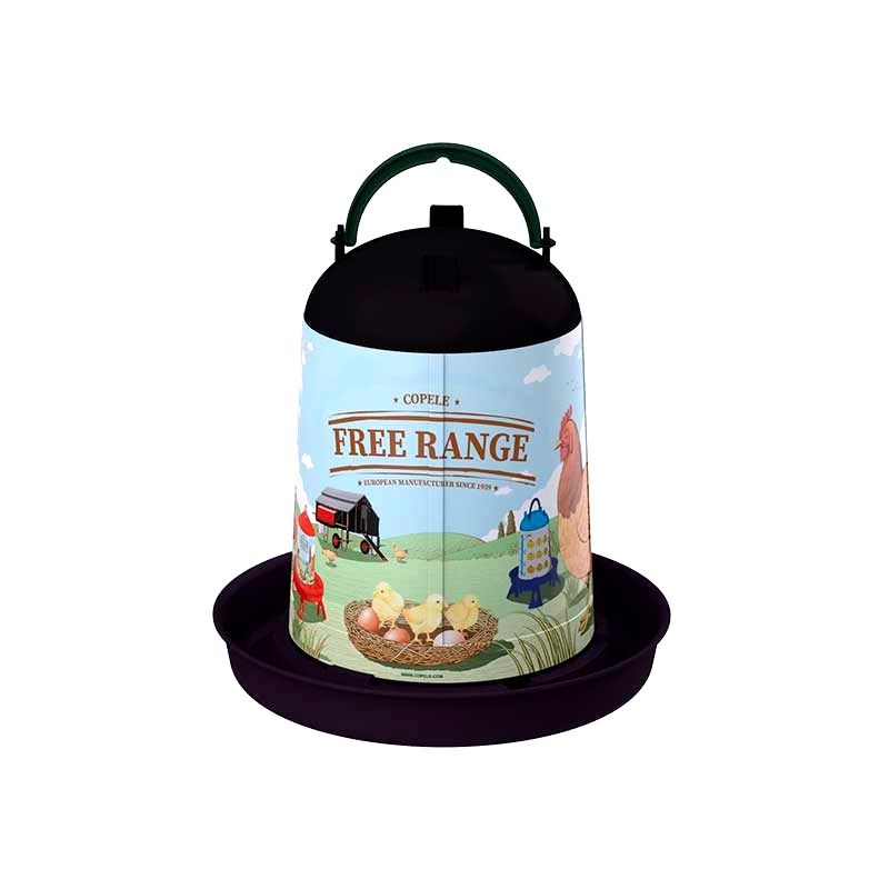Bebedero de plástico reciclado modelo Free-Range - 5 l.