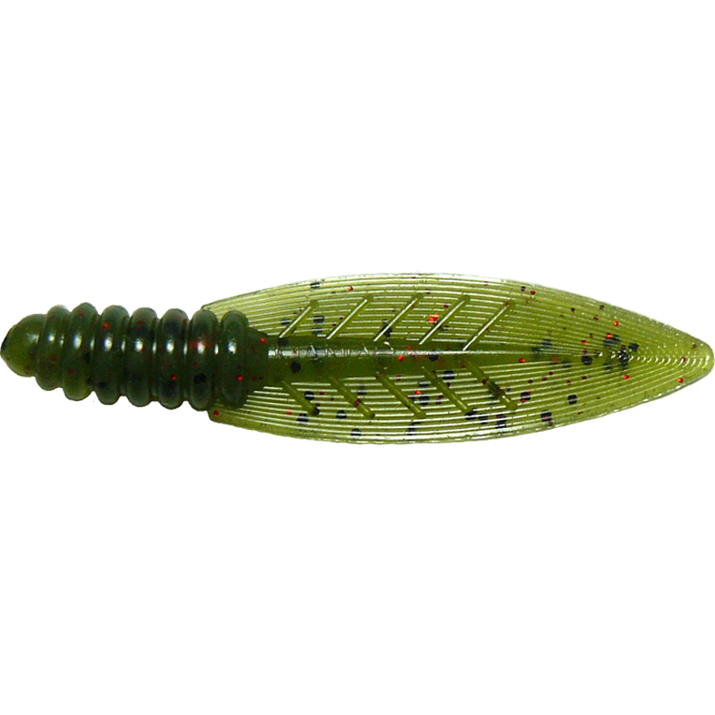 2.5" Cut'r Bug - Watermelon Green/Red/Black Flake