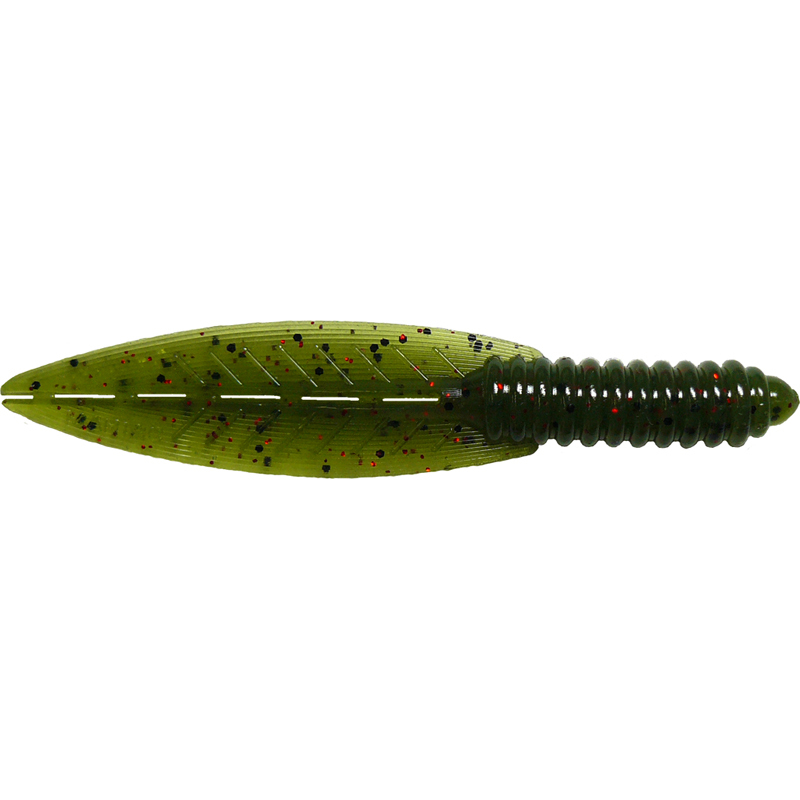 3.5" Cut'r Bug - Watermelon Green/Red/Black Flake