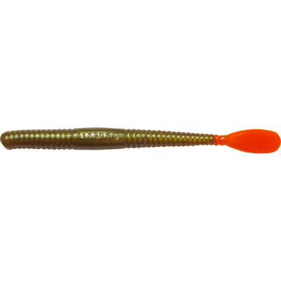 4" Paddle Tail - Root Beer Prl/Orange Tail