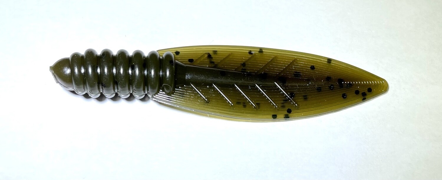 2.5" Cut'r Bug - Green Pumpkin, No Salt