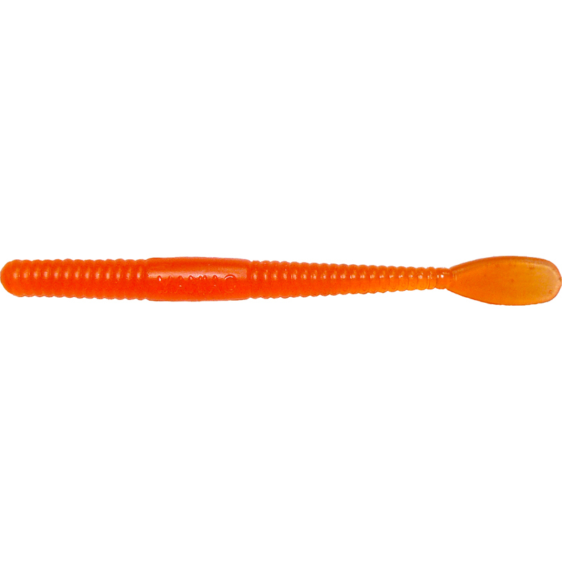 4&quot; Paddle Tail Worm - Fluorescent Orange, Great For Steel Head Trout