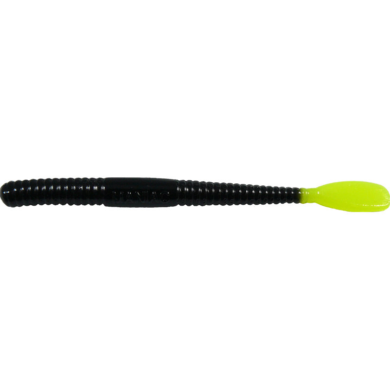 4&quot; Paddle Tail - Black/Chartreuse Tail
