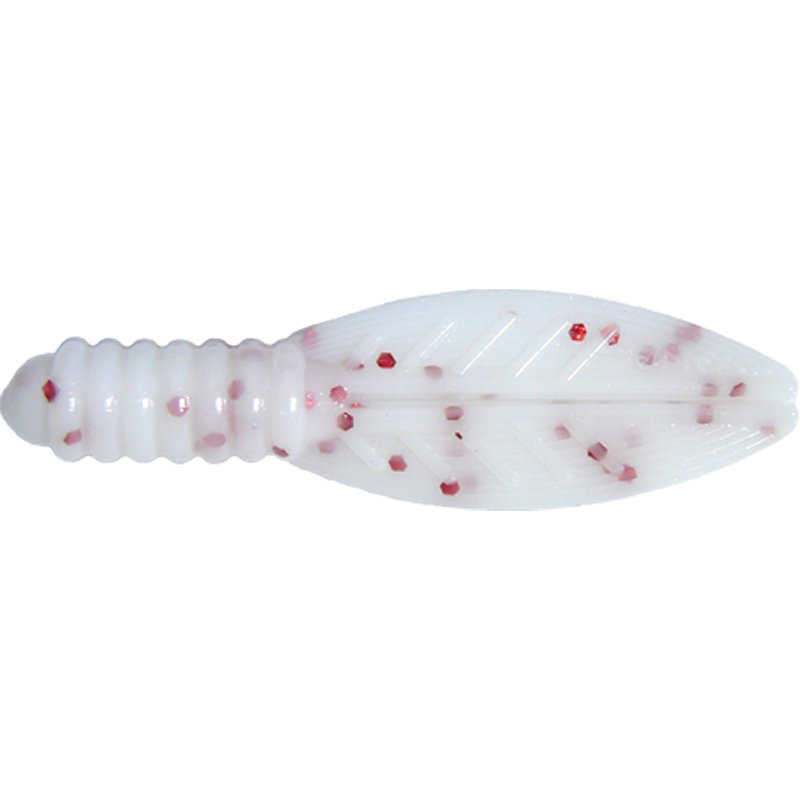 1.5" Cut'r Bug - White/Red Flake