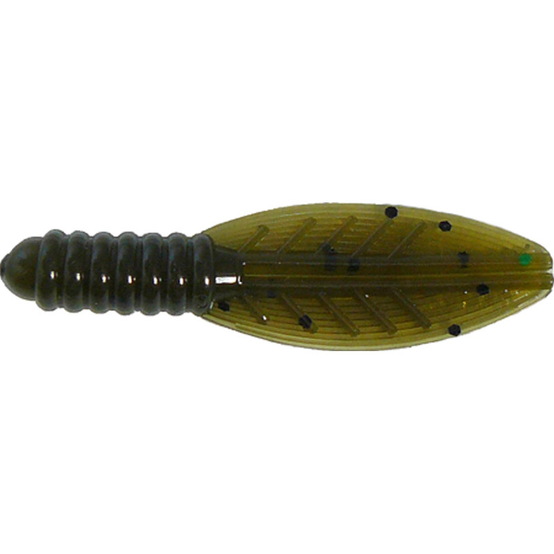 1.5" Cut'r Bug - Green Pumpkin/Black Flake