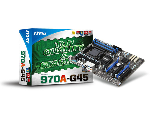 MSI AMD 970A-G45 Socket AM3 FSB 5200MT/s, 64-Bit AMD Athlon/Phenom II
