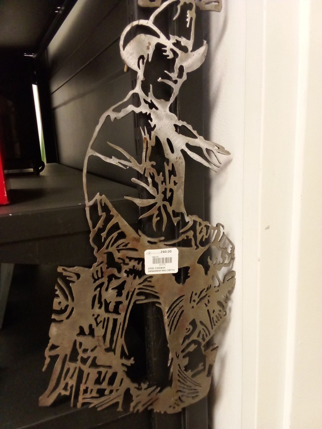 STEEL COWBOY ORNAMENT BIG