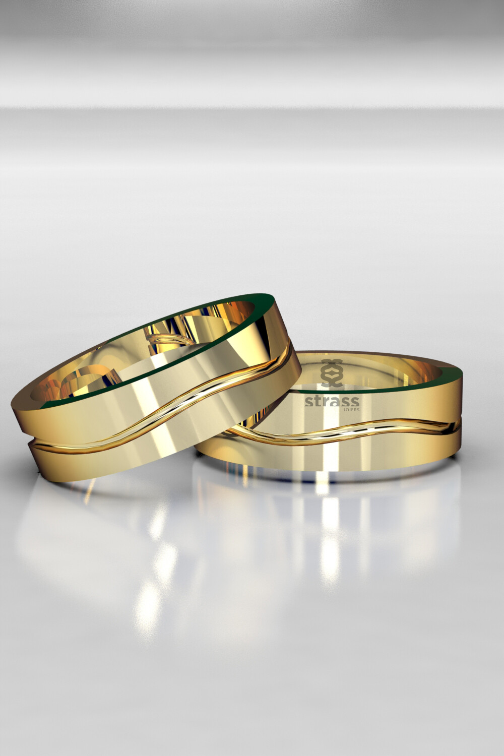 Alianza oro amarillo, blanco o rosa de 18kt