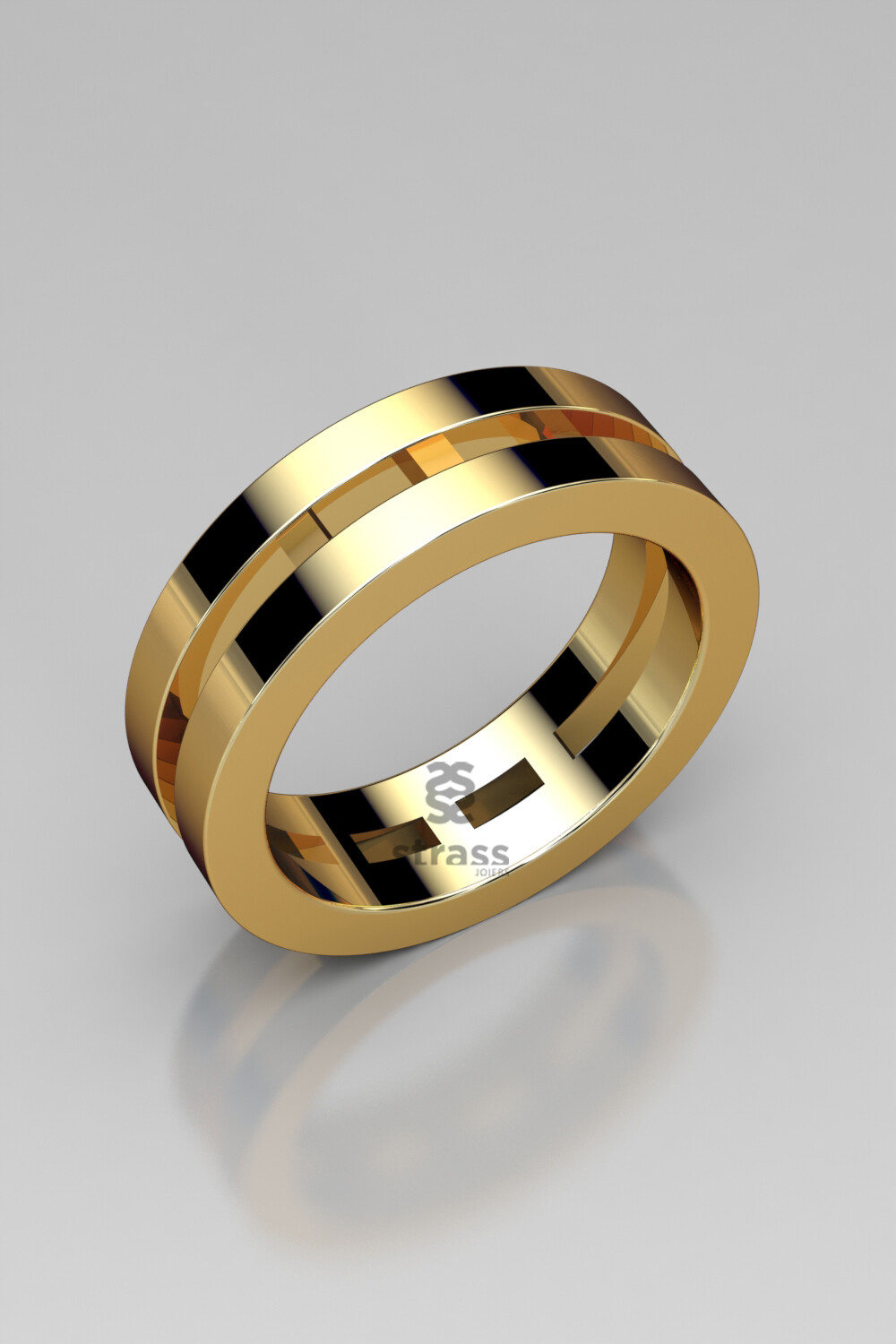 Alianza de oro amarillo, blanco o rosa calada de 18kt
