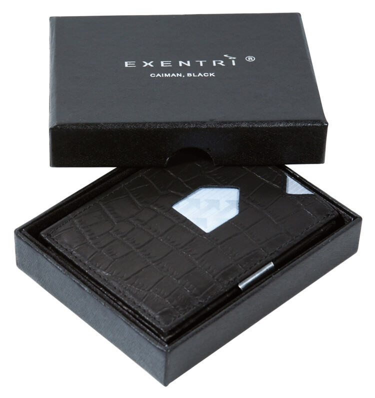 Cartera / Tarjetero Caiman Black EX101.
Protección RFID.