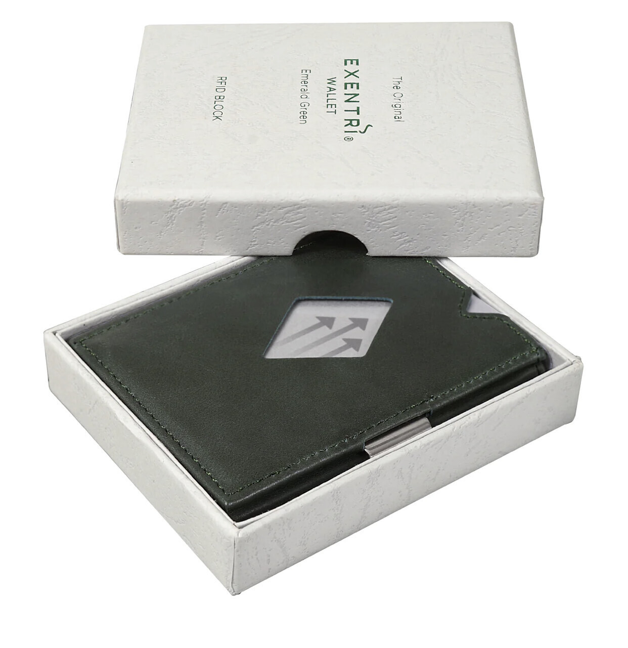 Cartera / Tarjetero Emerald Green EXD313.
Proteción RFID.
