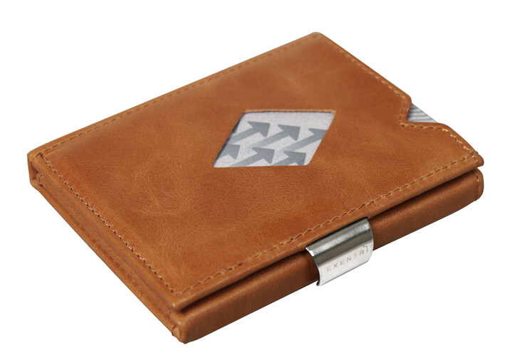 Cartera / Tarjetero Cognac EXD315.
Protección RFID.
