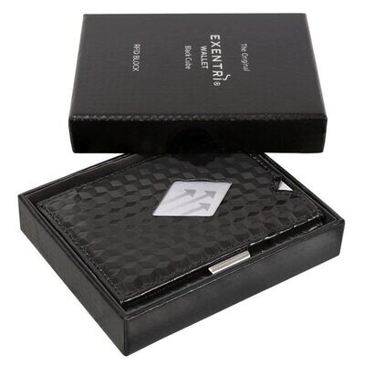 Cartera / Tarjetero Black Cube EXD341. Protección RFID.
