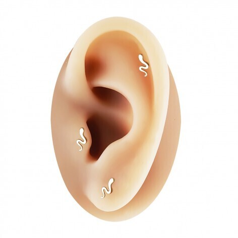 PENDIENTE INDIVIDUAL PIERCING SERPIENTE