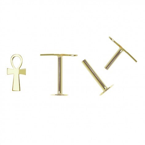 PENDIENTE INDIVIDUAL PIERCING CRUZ VIDA
