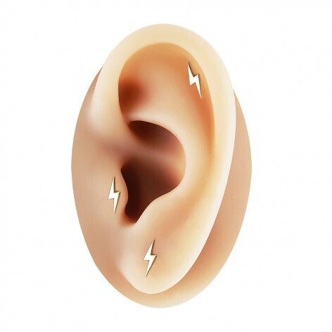 PENDIENTE INDIVIDUAL PIERCING RAYO
