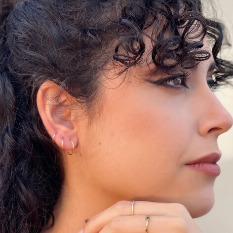 PENDIENTE INDIVIDUAL PIERCING ARO MEDIANO