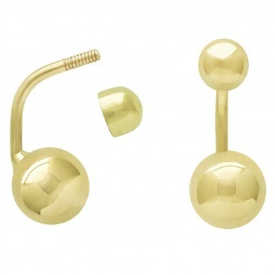 PENDIENTE PIERCING OMBLIGO BOLA LISA