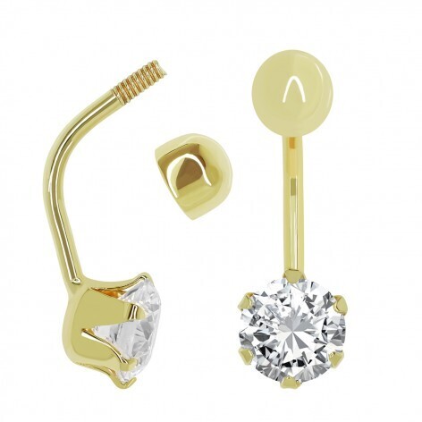 PENDIENTE PIERCING OMBLIGO 6 GARRITAS CIRCONITA