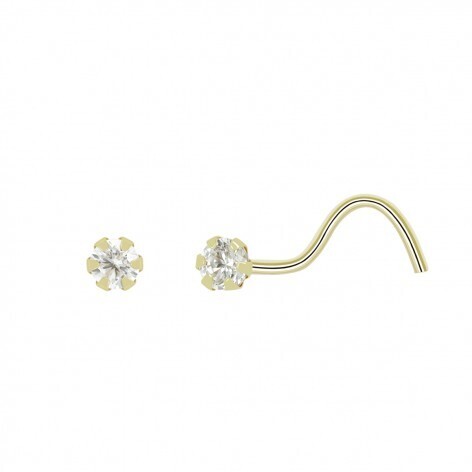 PENDIENTE INDIVIDUAL PIERCING NARIZ 6 GARRITAS CIRCONITA