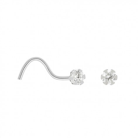 PENDIENTE INDIVIDUAL PIERCING NARIZ 6 GARRITAS CIRCONITA