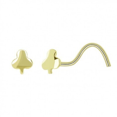 PENDIENTE INDIVIDUAL PIERCING NARIZ TREBOL