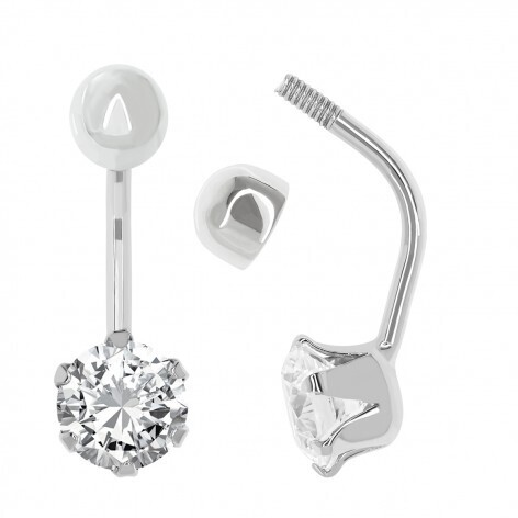 PENDIENTE PIERCING OMBLIGO 6 GARRITAS CIRCONITA