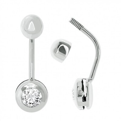 PENDIENTE PIERCING OMBLIGO CHATON CIRCONITA