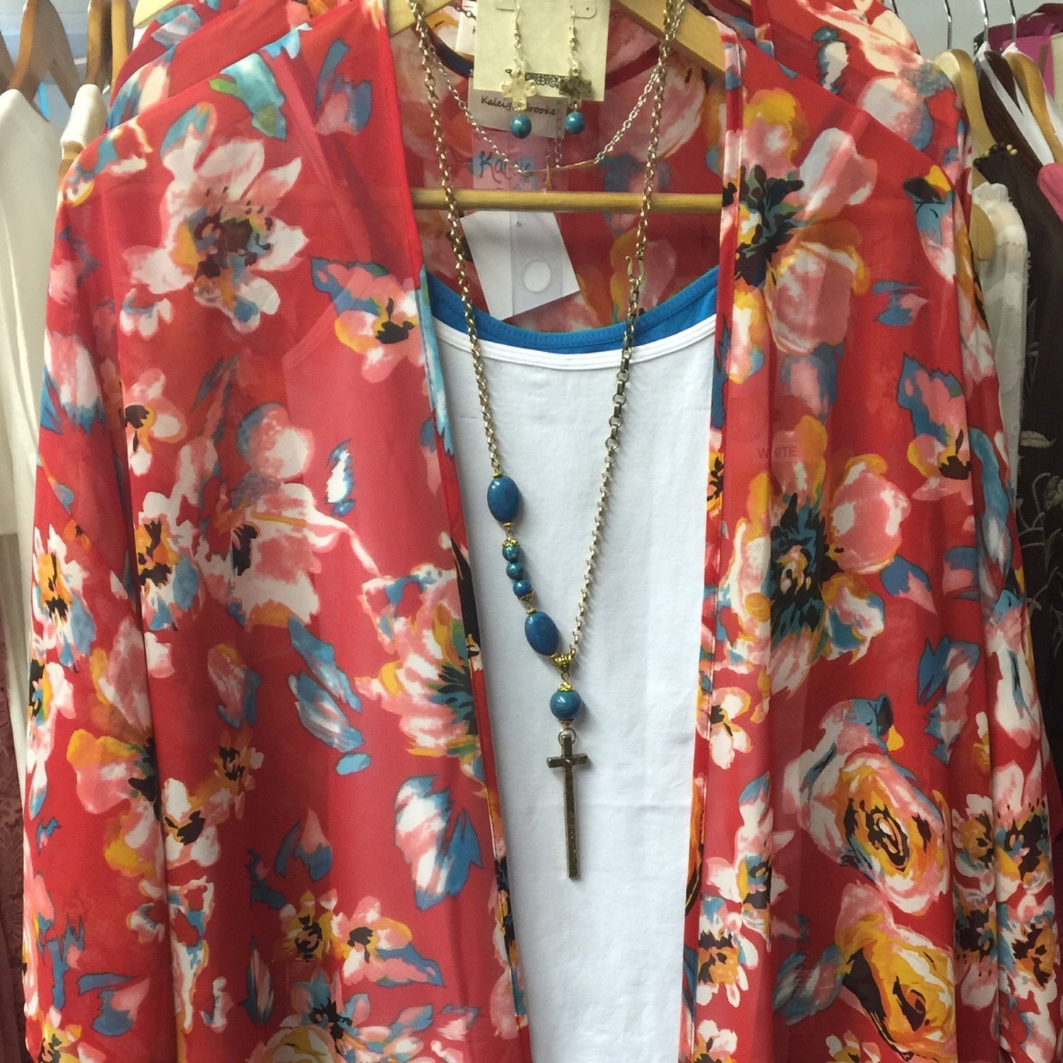 Kimono KB Red Floral