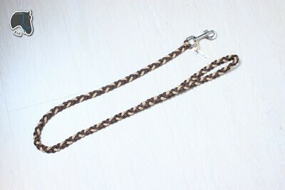 Laisse tressée plate