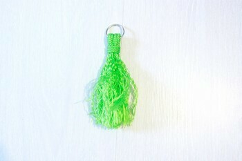 Porte-cléfs - Pompon vert pomme