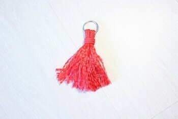 Porte-cléfs - Pompon  Rouge