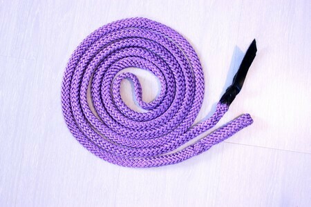 Longe 3m70 plate - Violet