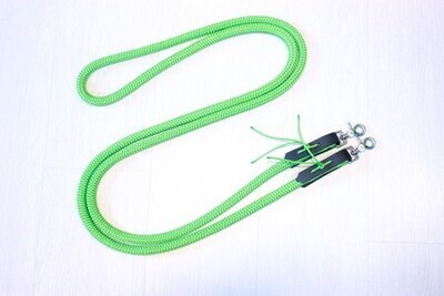 Rênes en corde ronde  Avec Straps | 3m | Vert fluo