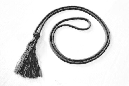 Collier d&#39;encolure noué  - Jaune - 1M80