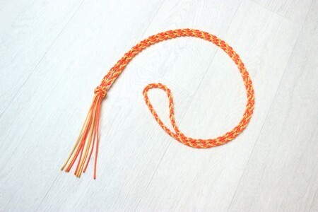 Collier d&#39;encolure tressé (4 brins) noué - 1m70