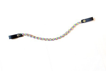 Frontal Wavy arc-en-ciel - 36cm (Shet/poney)