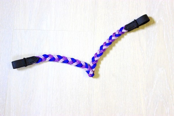 Frontal tressé (6 brins) forme V- SHET/PONY  35cm