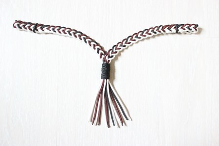 Frontal tressé (6 brins) avec franges - 36 cm SHET