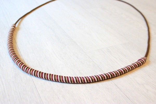 Collier d'encolure avec tressage Rond - 1M85 ajustable