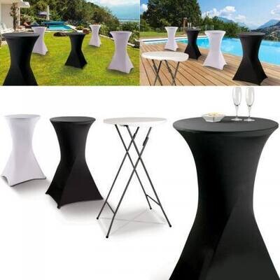 housse table hautes noir