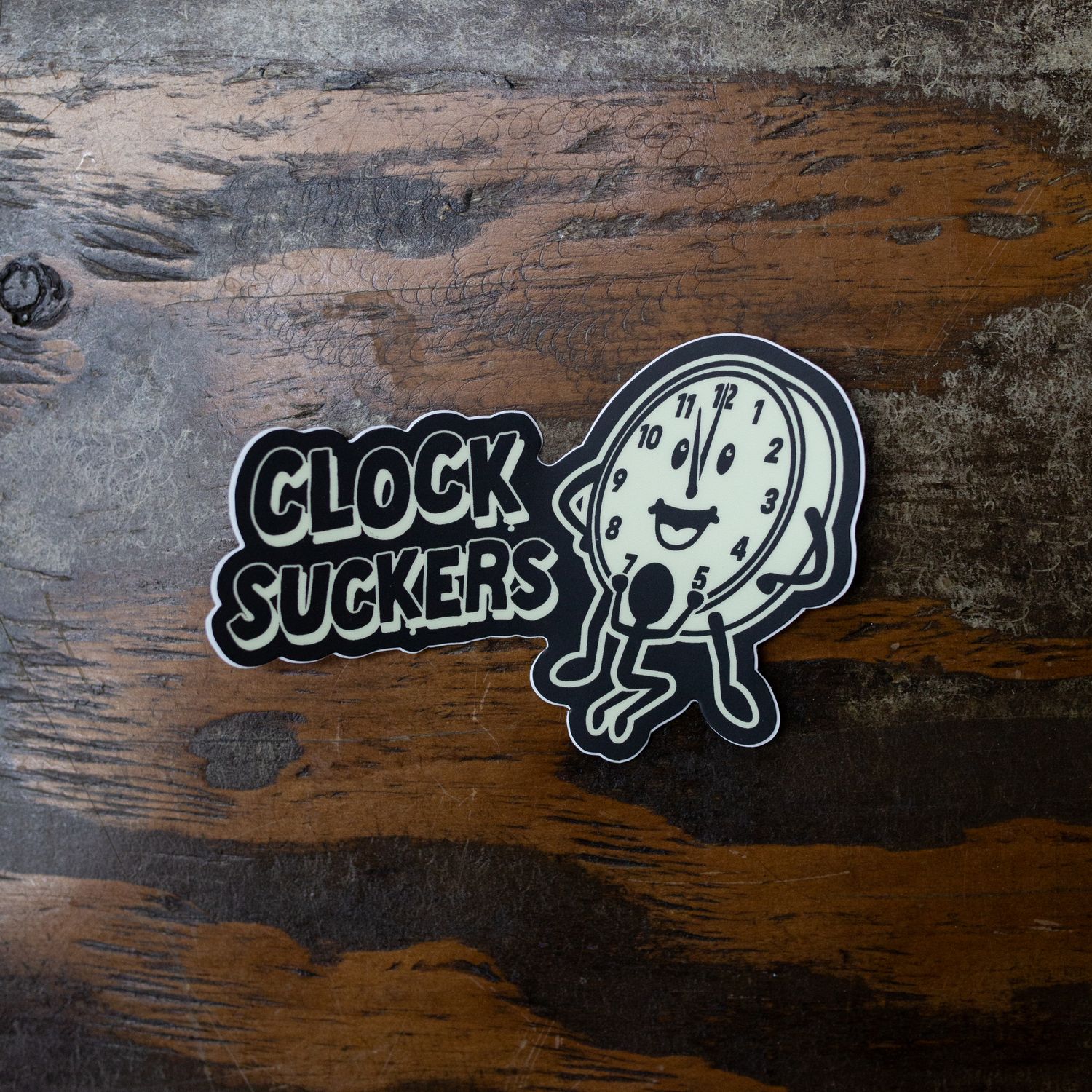 Clock Sucker Sticker